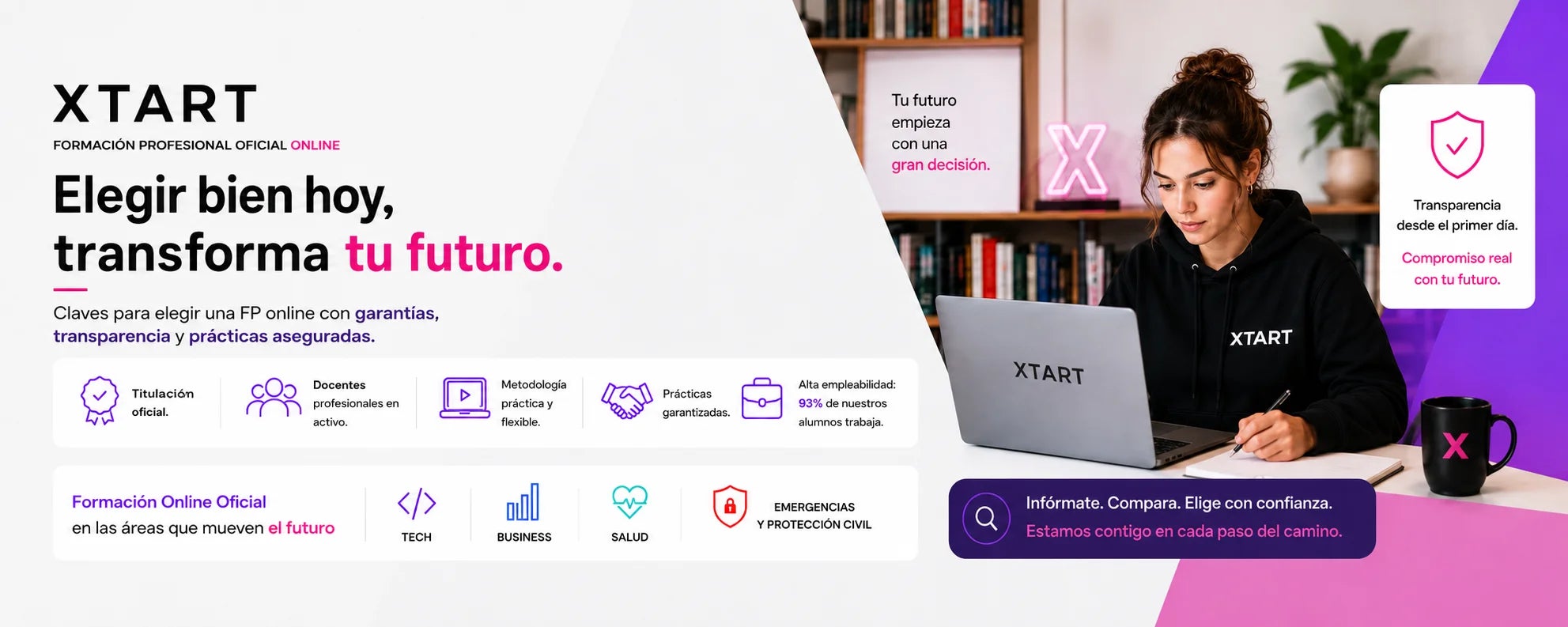 Imagen elige bien tu futuro estudiando fp online con xtart