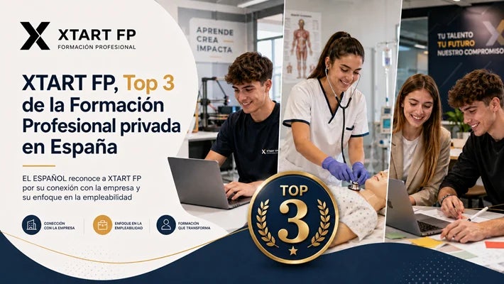 XTART FP en el Top 3 de la Formación Profesional privada de España según El Español