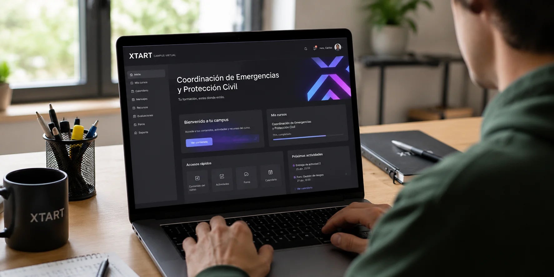 Imagen de tu campus virtual en xtart
