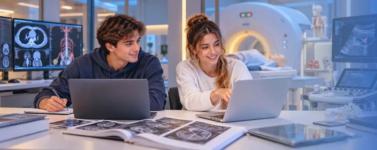 Alumnos de la modalidad Online Plus de la FP Imagen para el Diagnóstico y Medicina Nuclear