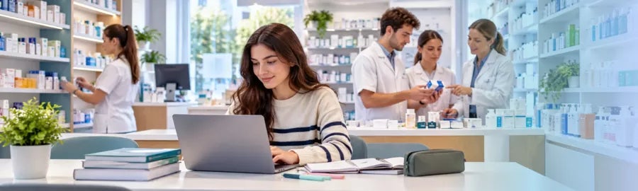 Imagen alumna de XTART cursando la FP Técnico de Farmacia y Parafarmacia Semipresencial