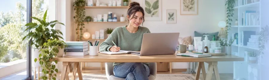 Imagen alumna de XTART estudiando el grado medio de FP Técnico de Farmacia y Parafarmacia Online